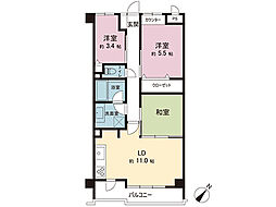 ライオンズマンション座間 3LDKの間取図画像