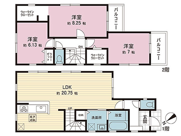 間取りを拡大表示