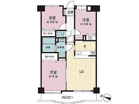 間取図です。図面と異なる場合は現況を優先させていただきます。