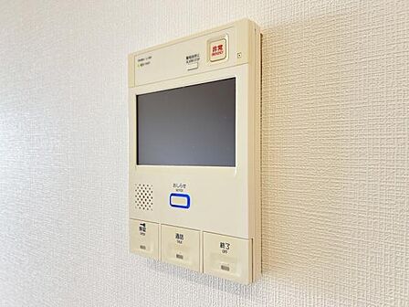 訪問者を確認できるTVモニター付きインターフォンです。