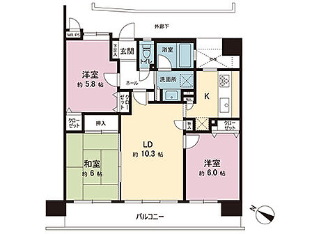 間取図です。図面と異なる場合は現況を優先させていただきます。