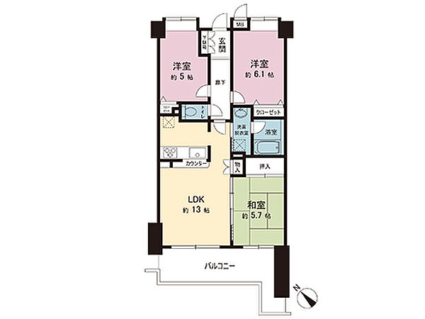 間取りを拡大表示