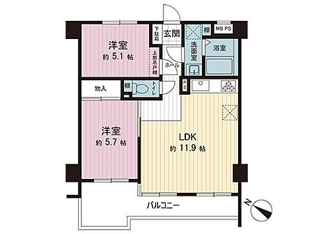 間取図です。図面と異なる場合は現況を優先させていただきます。