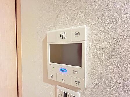 訪問者を確認できるTVモニター付きインターフォンです。