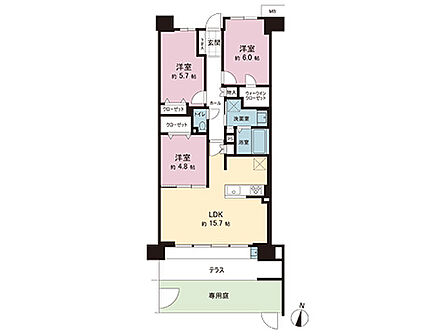 間取図です。図面と異なる場合は現況を優先させていただきます。