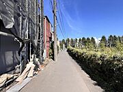 前面道路を含めた現地写真です。