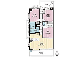 セルピナ桜ヶ丘ランドヒルズ 3LDKの間取図画像