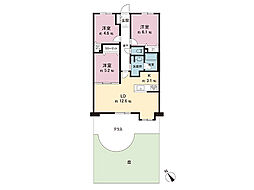 ライオンズステージ鵠沼海岸 3LDKの間取図画像