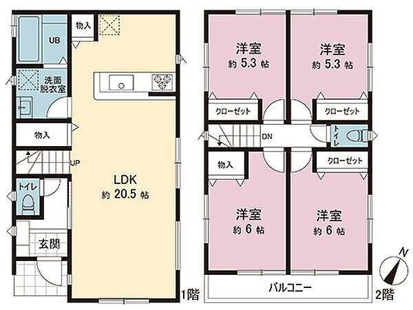 間取りを拡大表示