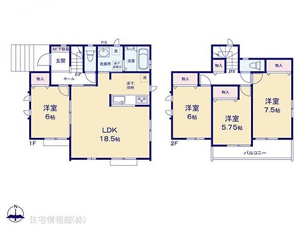 間取りを拡大表示