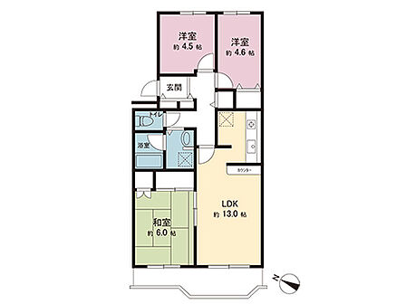 間取図です。図面と異なる場合は現況を優先させていただきます。