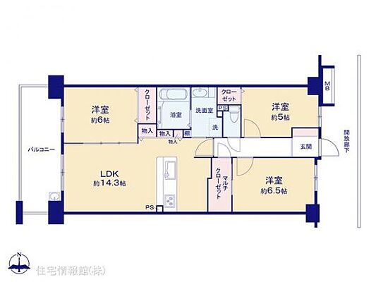 間取り 東京ユニオンガーデンビューコート 3階/-