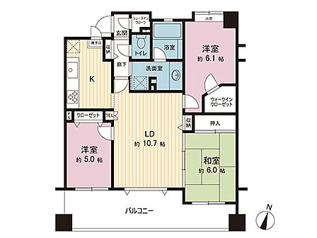 間取図です。図面と異なる場合は現況を優先させていただきます。
