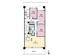マイキャッスル椚田 2SLDKの間取図画像