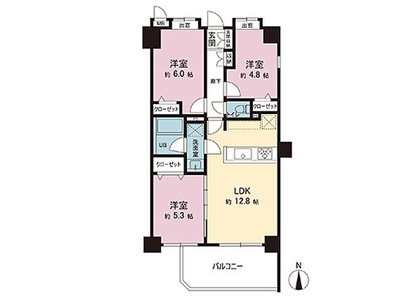 間取図です。図...