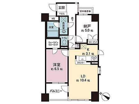 1SLDK 間取り