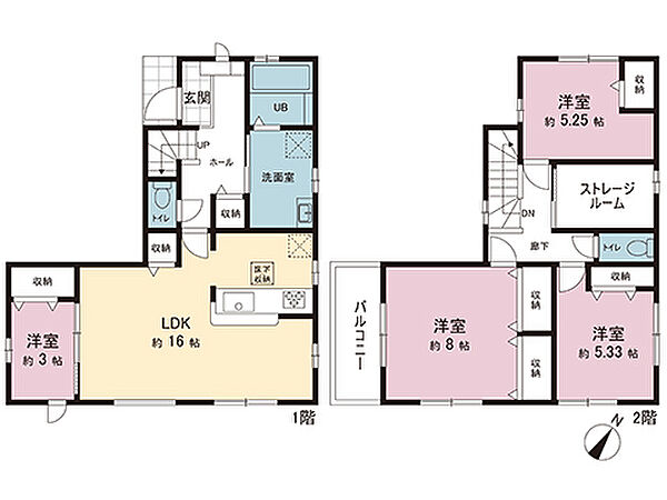 間取りを拡大表示
