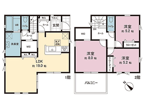 間取りを拡大表示