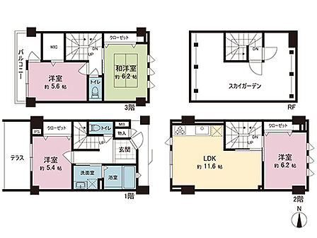 間取図です。図面と異なる場合は現況を優先させていただきます。