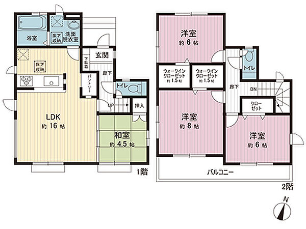 間取りを拡大表示