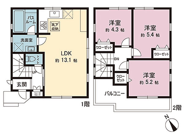 間取りを拡大表示