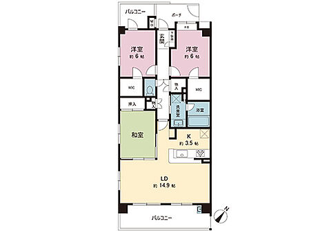 間取図です。図面と異なる場合は現況を優先させていただきます。