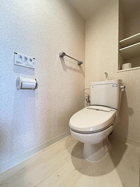 ほっと安らげるトイレ空間です。