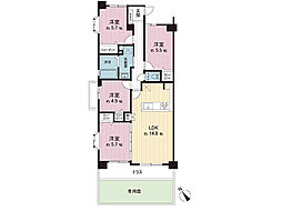 ダイアパレス川越岸町 4LDKの間取図画像