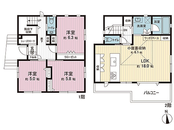間取りを拡大表示