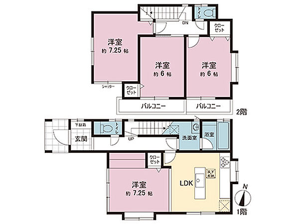 間取りを拡大表示