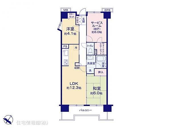 間取りを拡大表示