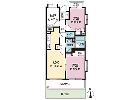 2SLDK 間取り