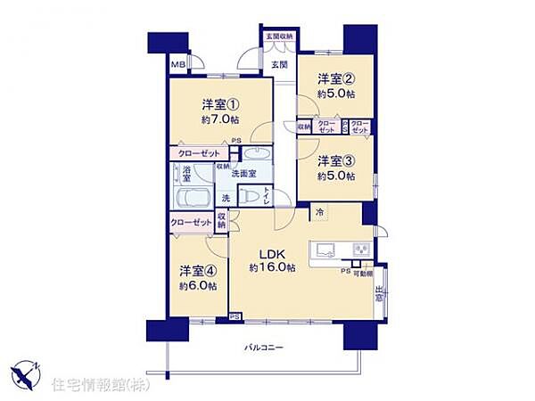 間取りを拡大表示