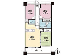 間取図画像 3LDK