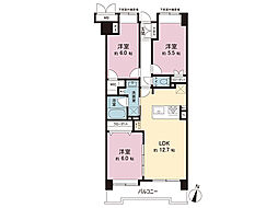 ローヤルシティ柏 3LDKの間取図画像