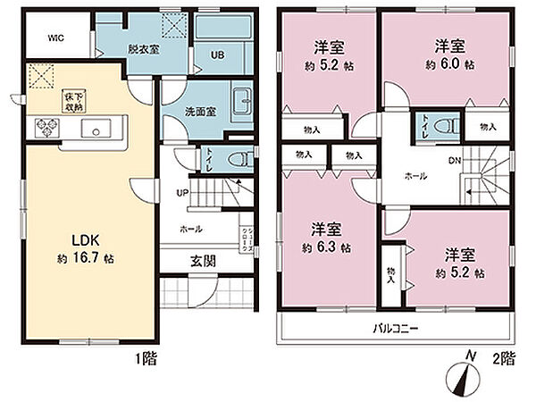 間取りを拡大表示