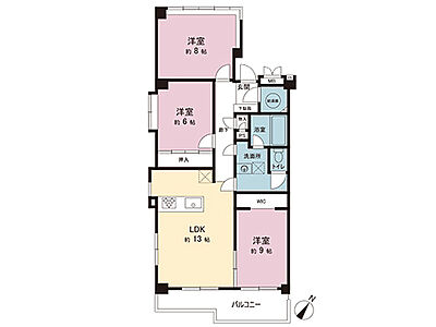 間取り：間取図です。図面と異なる場合は現況を優先させていただきます。