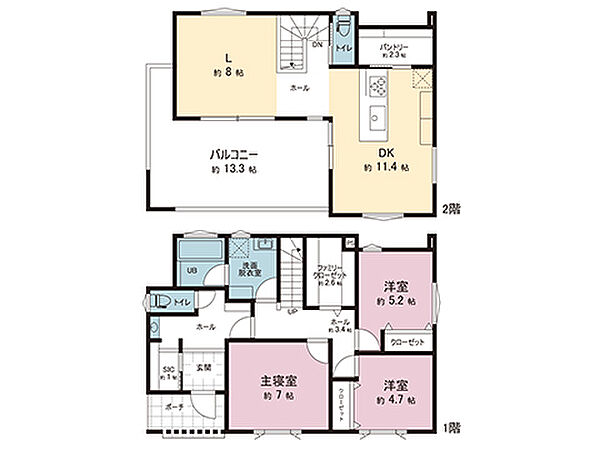 間取りを拡大表示