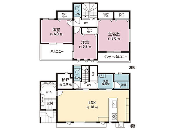 間取りを拡大表示