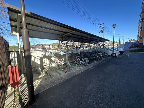 自転車置場です...