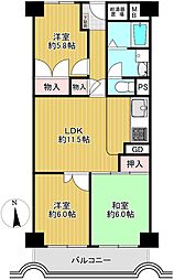 間取図画像 3LDK