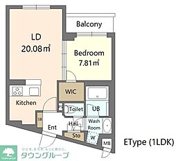 間取図画像 1LDK