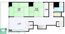 ニュー高円寺コーポラス 2LDKの間取図画像