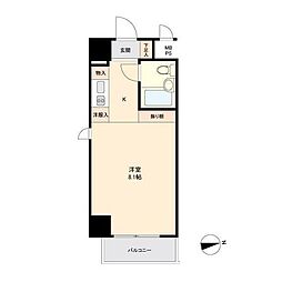 コアロード西新宿 ワンルームの間取図画像