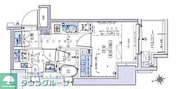 アトラス西早稲田 1Kの間取図画像