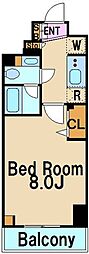 RESIDIA荻窪3 1Kの間取図画像
