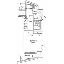 PRIMEURBAN西新宿1 1Kの間取図画像