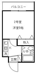 センチュリーハイム池袋 1Kの間取図画像