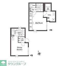 パセオ四谷 1LDKの間取図画像