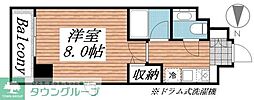 メゾン・ド・ヴィレ市ヶ谷 1Kの間取図画像